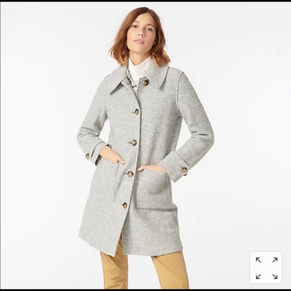 *SOLD* J. Crew Italian Boiled Wool Coat - Picture 2 of 9